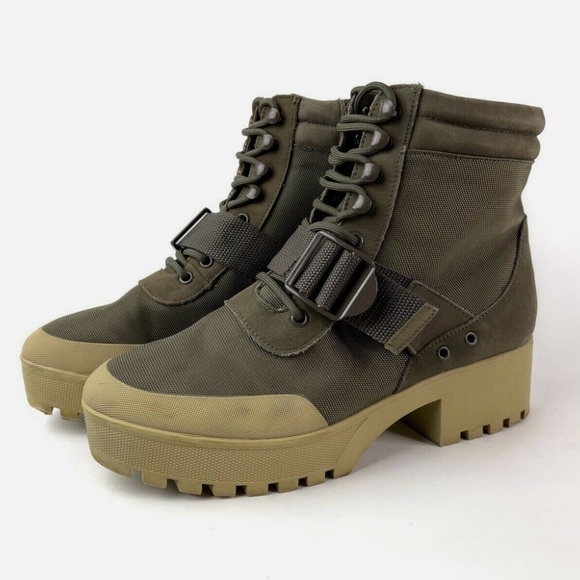 Steve Madden Shoes - Steve Madden Grady lug sole olive green boots